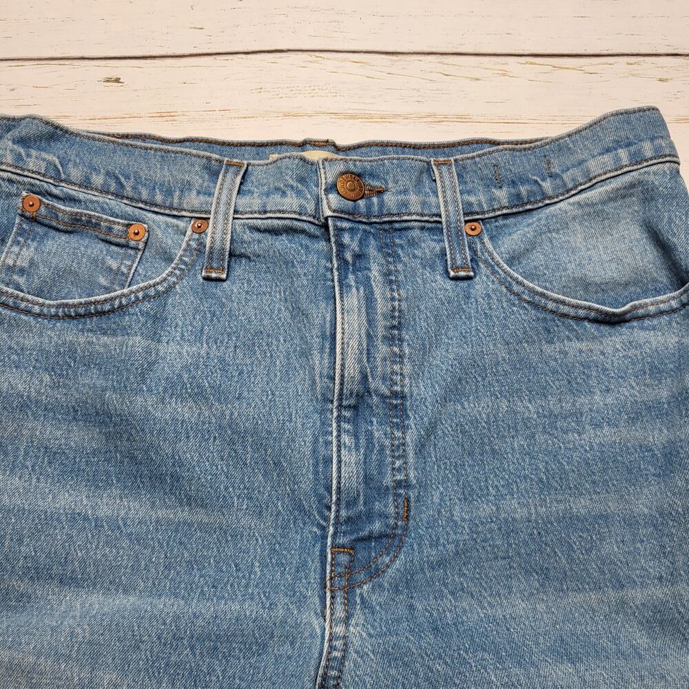 Madewell Balloon Jeans Cropped Medium Light Wash Baggy Curved Barrel Leg 29 - Picture 5 of 11